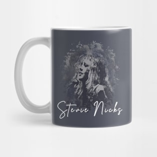 Stevie Nicks Silent Retro Style Fan Art Mug